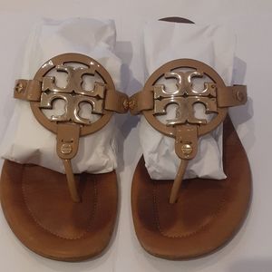 Tory Burch Miller leather sandalo s, size 7.5